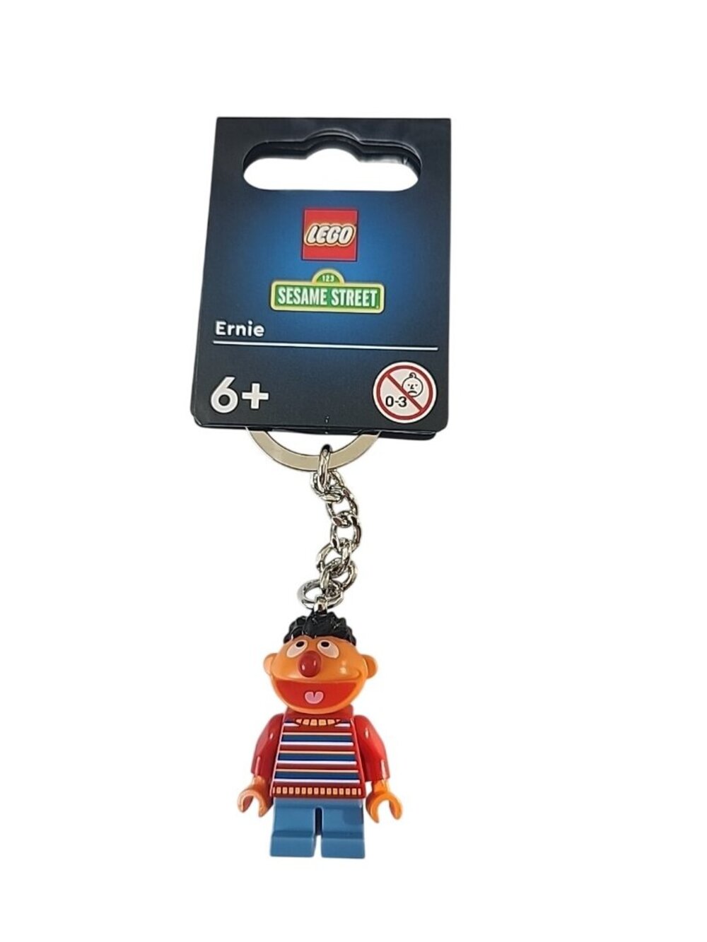 LEGO Ideas Sesame Street Ernie Minifigure Keyring Keychain 854195
